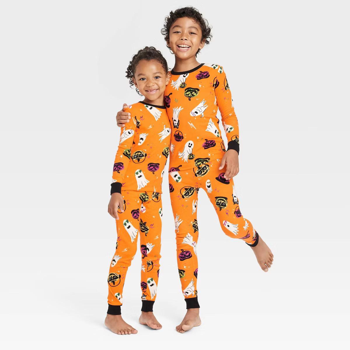 Ghost Print Glow-in-the-Dark Halloween Matching Family Pajama Set - Hyde & EEK! Boutique™ Orang... | Target