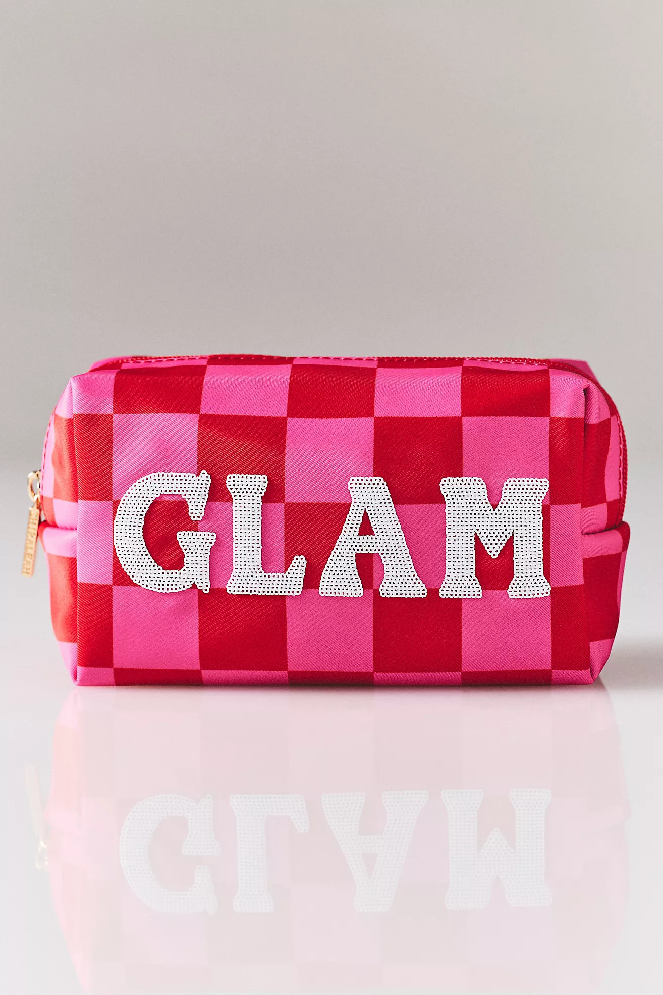 Shiraleah Cara Checkered Glam Zip Pouch | Anthropologie (US)