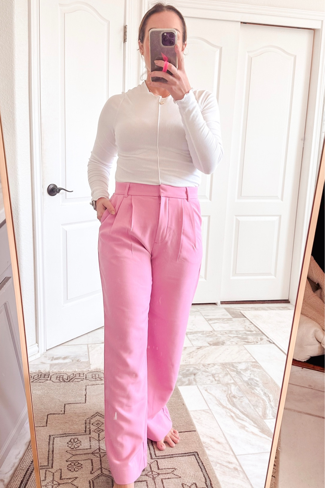 A&F Sloan Tailored Pant in Pink | Size 29R/8

Sizing details: 5’5’’ | 145 lbs & a booty

Come on Barbie!

#falloutfit #neutraloutfit #workwear #barbiecore; Thanksgiving outfit; holiday dress; holiday party outfit; boots; sweater dress; holiday outfits; gift guide; IrisElizabeth

#LTKSale 

#LTKSeasonal #LTKCyberWeek #LTKhome