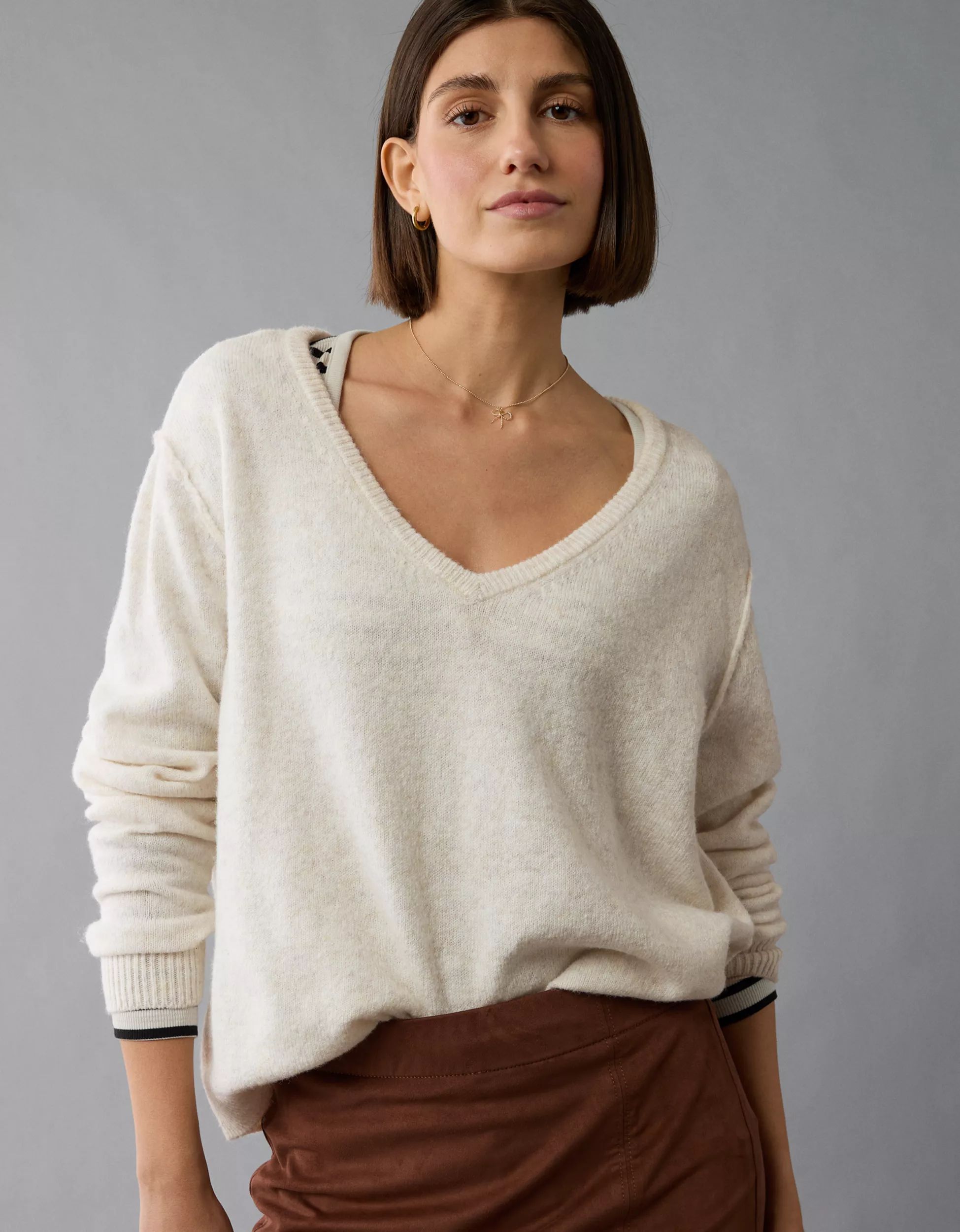 AE Whoa So Soft V-Neck Sweater | American Eagle Outfitters (US & CA)