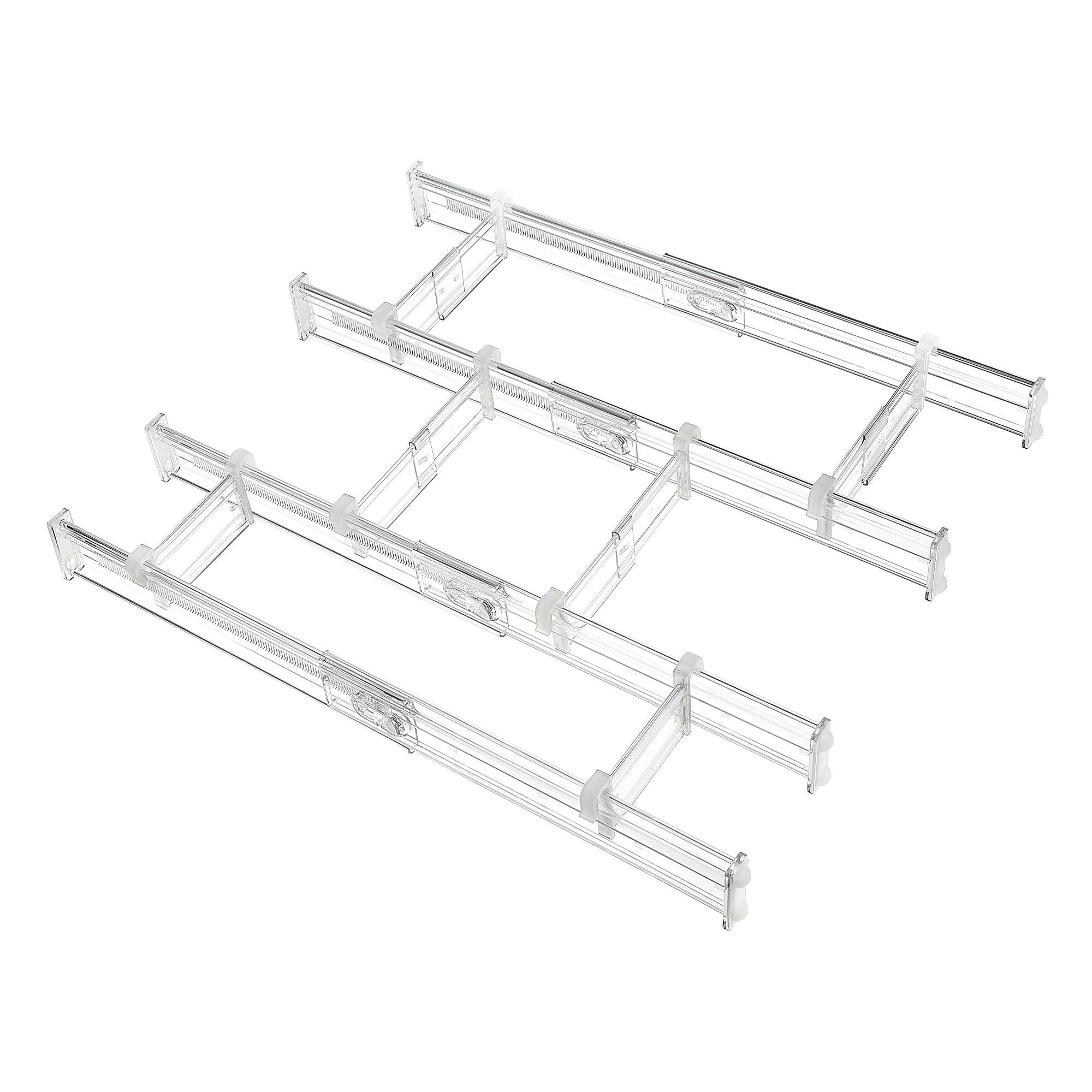 Vtopmart 2.36” Drawer Dividers with Expandable Inserts, 12.8"-22.3" Adjustable Kitchen Drawer O... | Amazon (US)