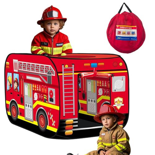 Pop Up Tent Kids: Fire Truck Tent, Pop - Up Playhouse Toy Suitable, Playhouse Toy Play Tents for Kids Aged 3+ Years Old Boys and Girls(Fire Truck) | Amazon (US)