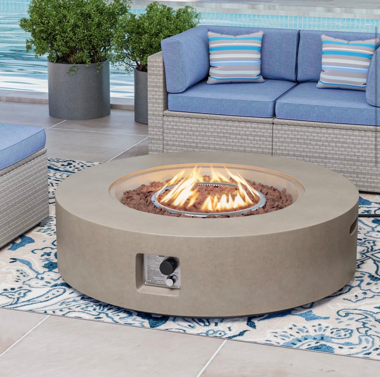 Borgia concrete propane fire pit table #ltkoutdoors

#LTKSeasonal #LTKSaleAlert #LTKHome