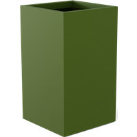 Darwin Tall Rectangular Planter - 72" x 24" x 42" - Green (Satin) | Jay Scotts | Plant Addicts