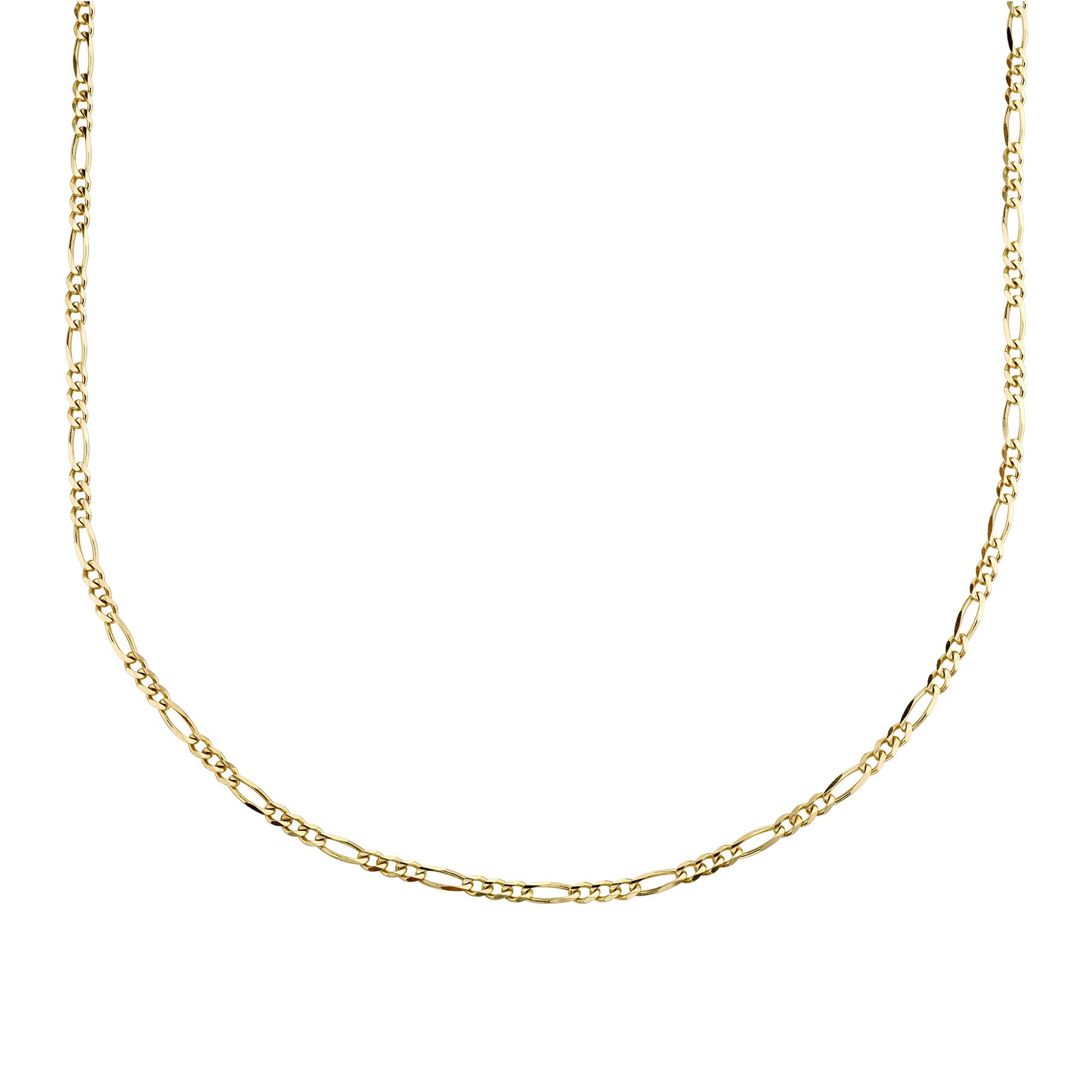 Figaro Chain Necklace - 14k Yellow Gold | The Last Line (US)