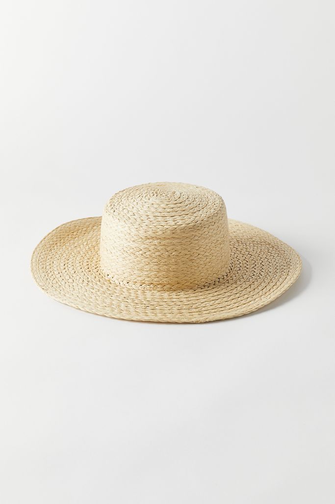 Large Straw Boater Hat | Urban Outfitters (US and RoW)