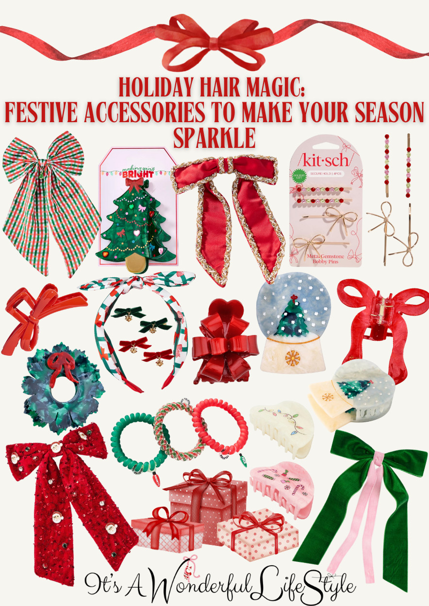 Holiday hair accessories! #LTKgrwm 

 #LTKCyberWeek #LTKHoliday #LTKgrwm