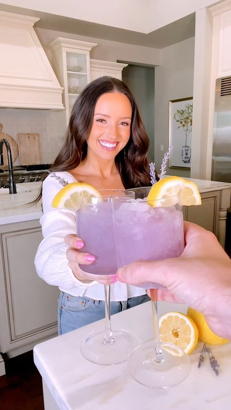 THREE Ingredient Spiked Lavender Lemonade 🍋 This simple @Empress1908Gin cocktail recipe is perfect for spring & summer parties!

INGREDIENTS:
2 Cups Empress 1908 Gin
52 oz Lemonade
Lavender Syrup (to taste)
SERVING: 8-10 glasses

DIRECTIONS:
1) Pour and mix all three ingredients into a large bowl 2)
Cover and freeze overnight 3) Mix ice/slush with a fork and set out for 15 minutes before serving.

#lemonaderecipe #summercocktail #summercocktails #frozendrinks #summerrecipes #lavenderlemonade #bacheloretteparty #bridalparty 

#LTKSeasonal #LTKparties #LTKhome