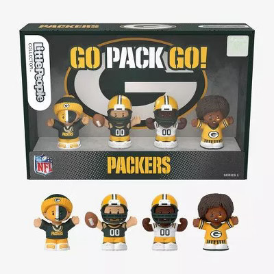 Fisher Price Little People x NFL Collector Green Bay Packers Figure 4-Pack | Target