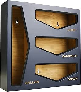 Cozee Bay Bamboo Bag Storage Organizer for Kitchen Drawer, Baggie organizer, Compatible with Gall... | Amazon (US)