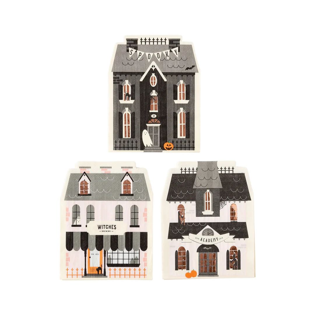 Haunted House Shaped Papaer Napkin Set | My Mind's Eye