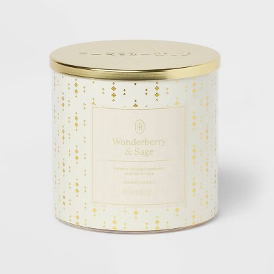 3-Wick Lidded Glass Jar Candle Wonder Berry and Sage 19oz - Threshold™ | Target
