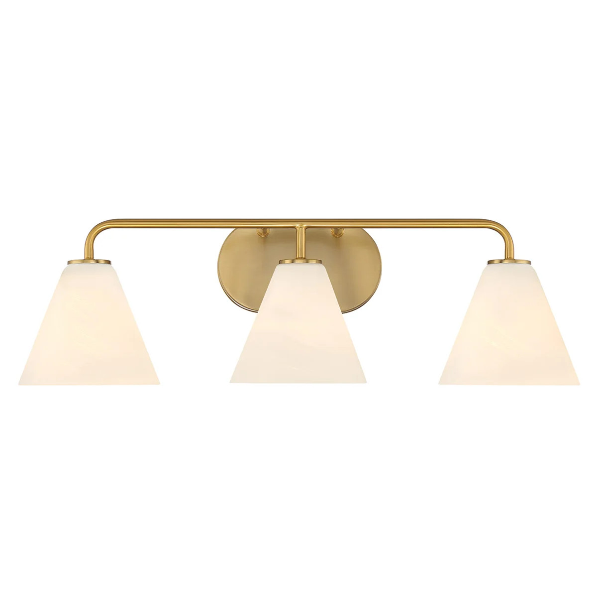 Falbo 3-Light Bathroom Vanity Light in Warm Brass | Wayfair North America