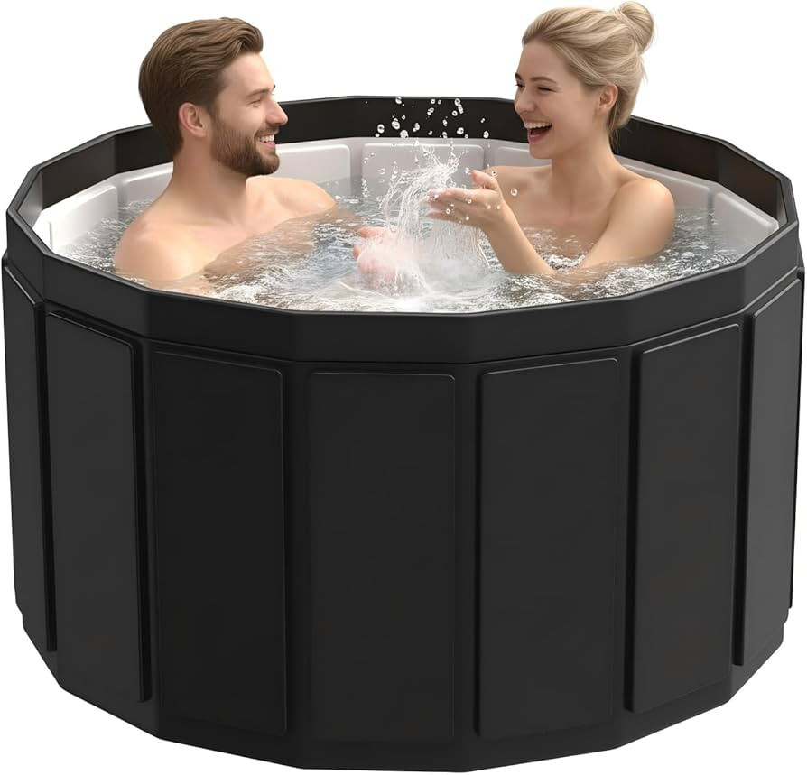 Portable Bathtub for Adult, Foldable Soaking Bathtub for Hot SPA&Ice Bath, Foldable Small Bathtub... | Amazon (US)
