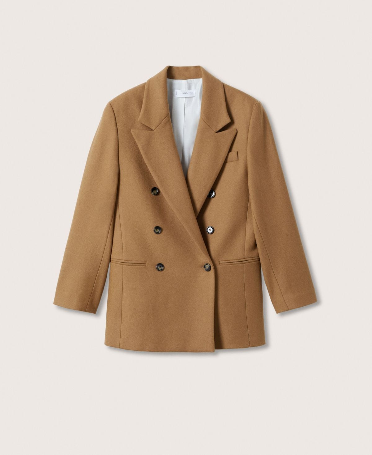 Mango Women's Double-Breasted Wool Blazer | Macys (US)