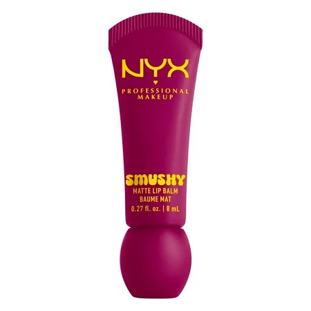 NYX Professional Makeup Smushy Matte Lip Balm, Silly Sippin', Deep Purple, 0.27 fl oz | Walmart (US)