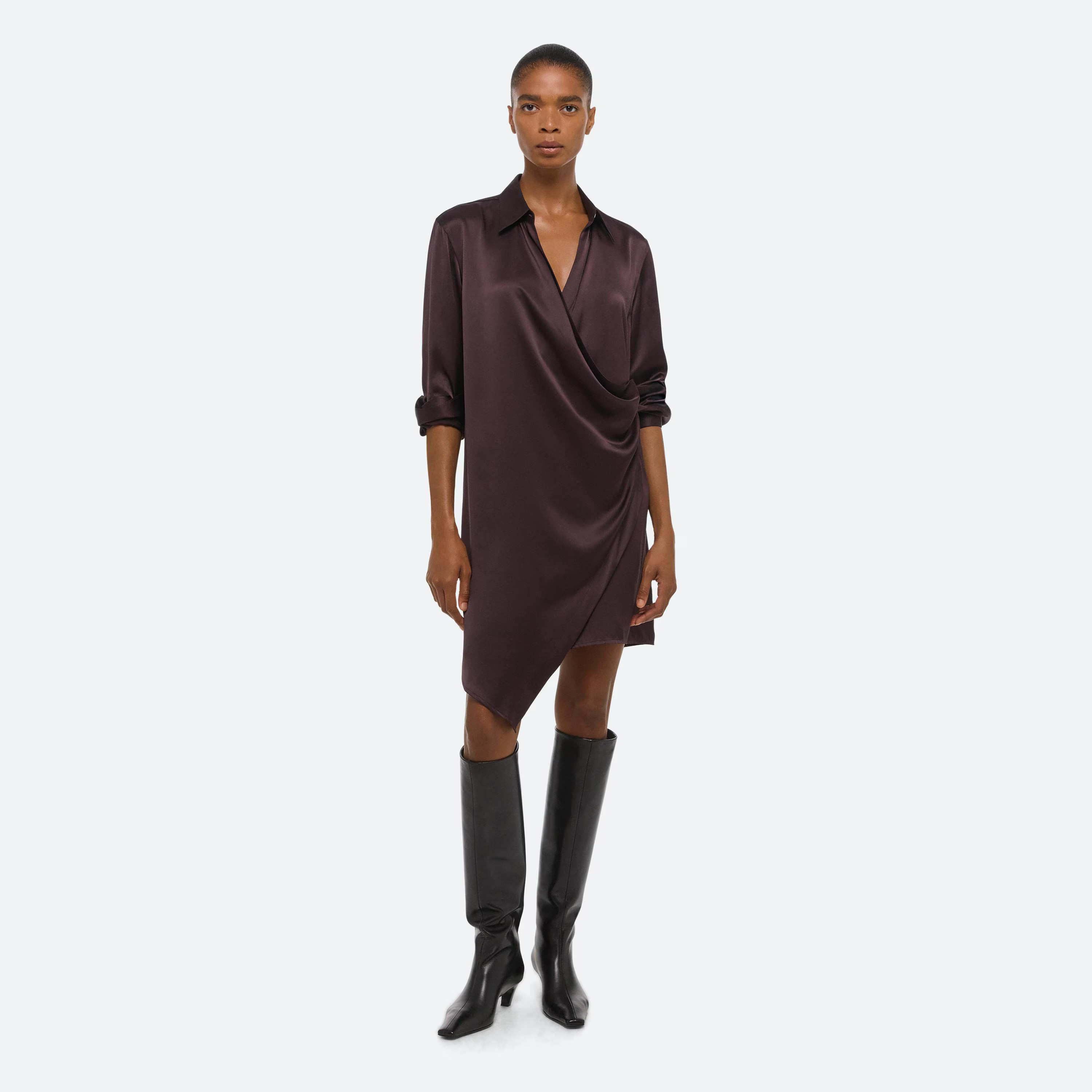 Helmut Lang Relaxed Wrap Shirt Dress | HELMUTLANG.COM | Helmut Lang (US)