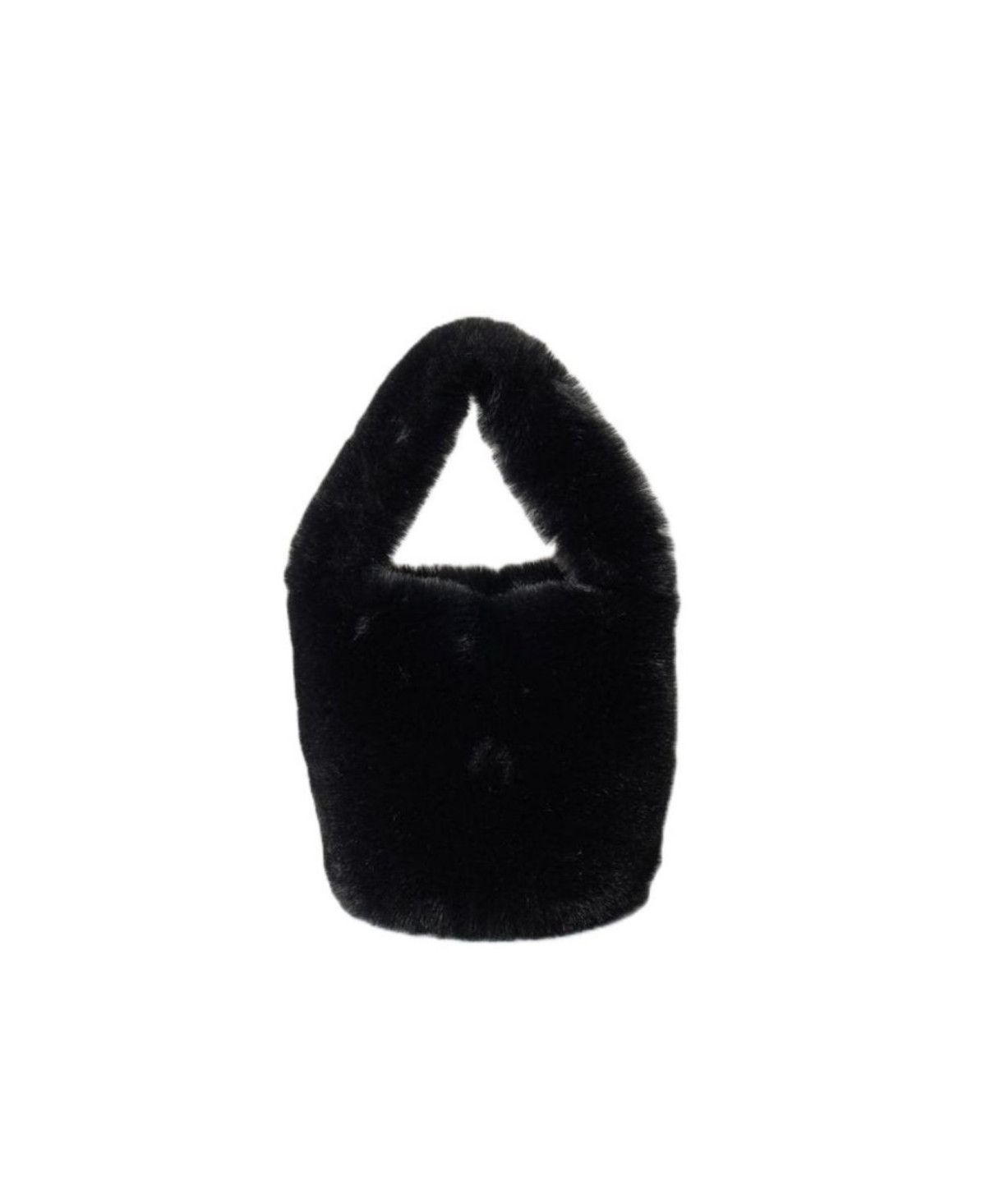 Hat Attack Faux Fur Mini Bag - Black | Macy's