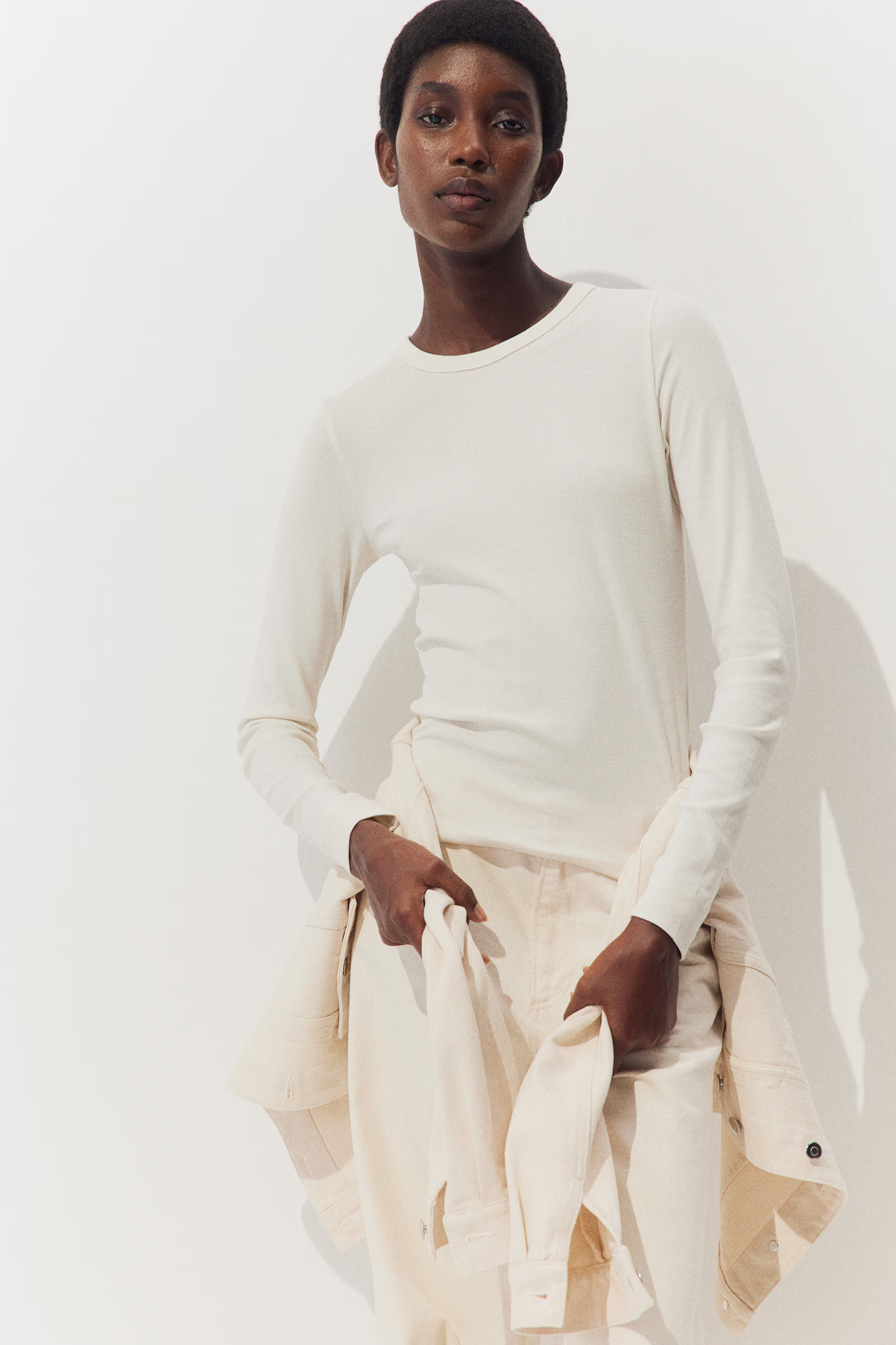 Ribbed modal-blend top | H&M (UK, MY, IN, SG, PH, TW, HK)