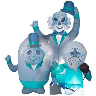 Gemmy 6 Ft. Tall Halloween Airblown-Haunted Mansion Hitchhiking Ghosts-Scene-Disney G-225772 - Th... | The Home Depot