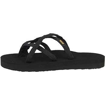 Teva Women's Olowahu Flip Flops, Black Mix Black on Black Mbob, 5 UK | Amazon (UK)