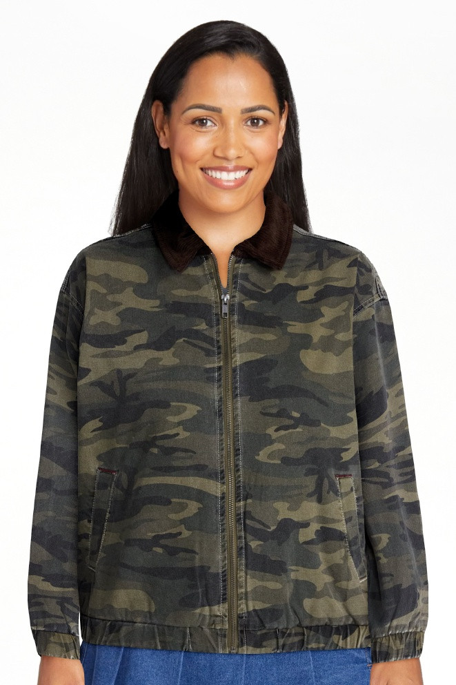 Madden NYC Women's Cotton Twill Bomber Jacket, Sizes XXS-XXL | Walmart (US)