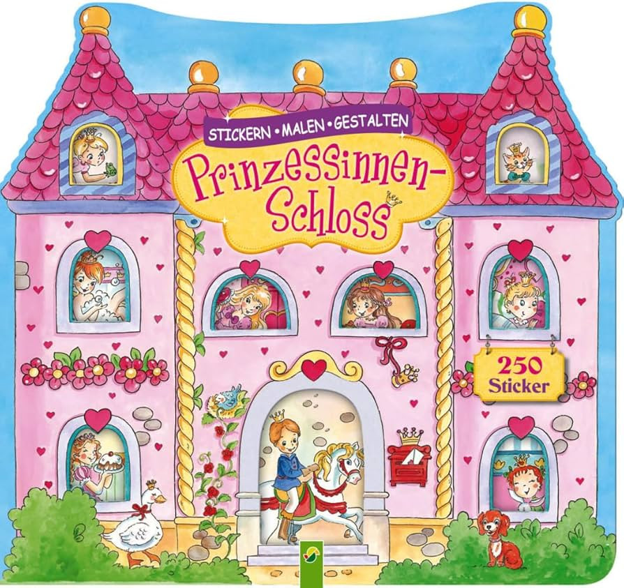 Prinzessinnenschloss - Stickern, Malen, Gestalten: Mit 250 Stickern für Kinder ab 3 Jahren. Mit ... | Amazon (DE)