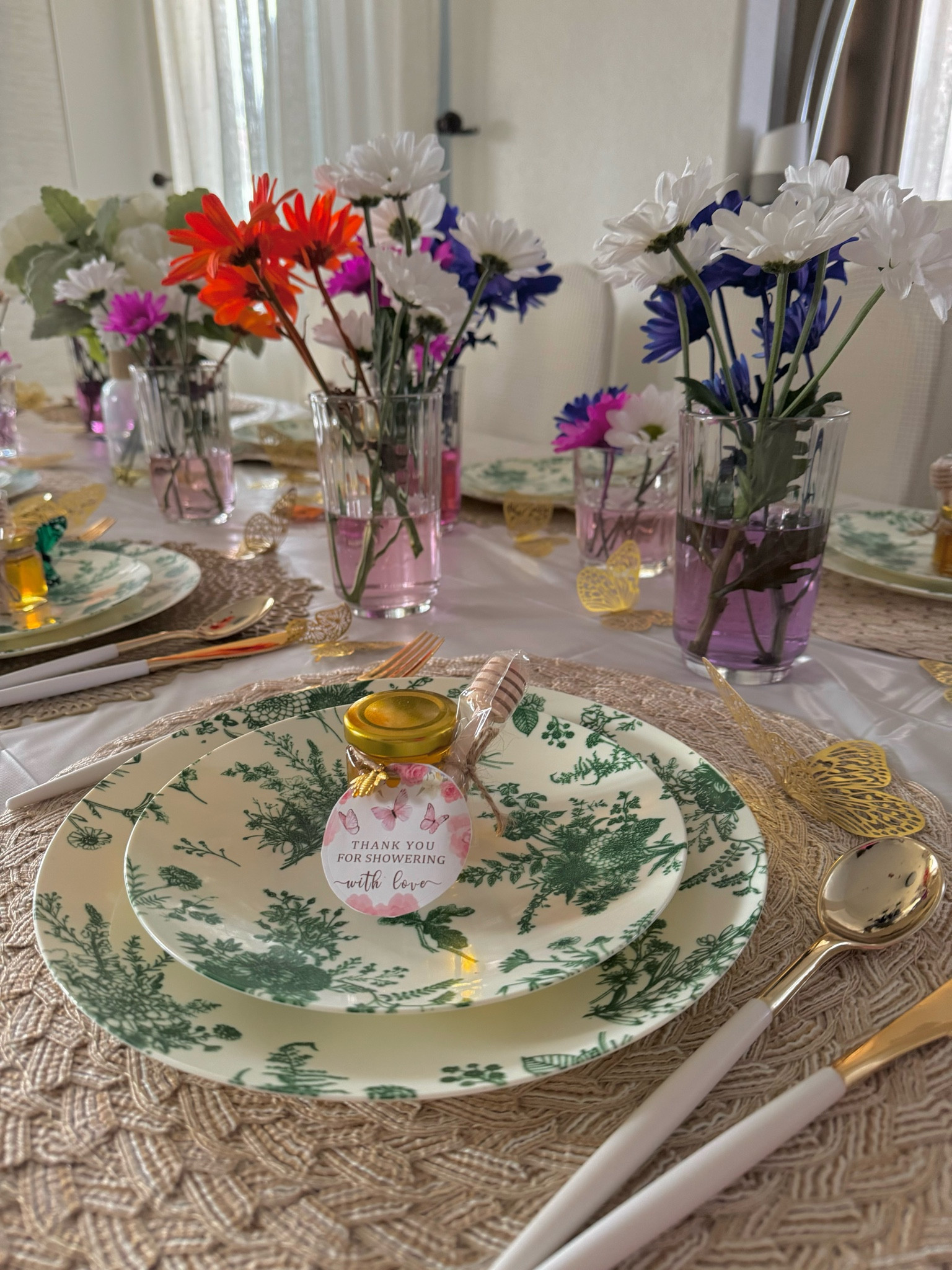 Baby shower party favors 🦋🤍
Honey jar 
Pink baby shower party 
Tableware for baby shower party 

#LTKbump #LTKbaby #LTKfamily