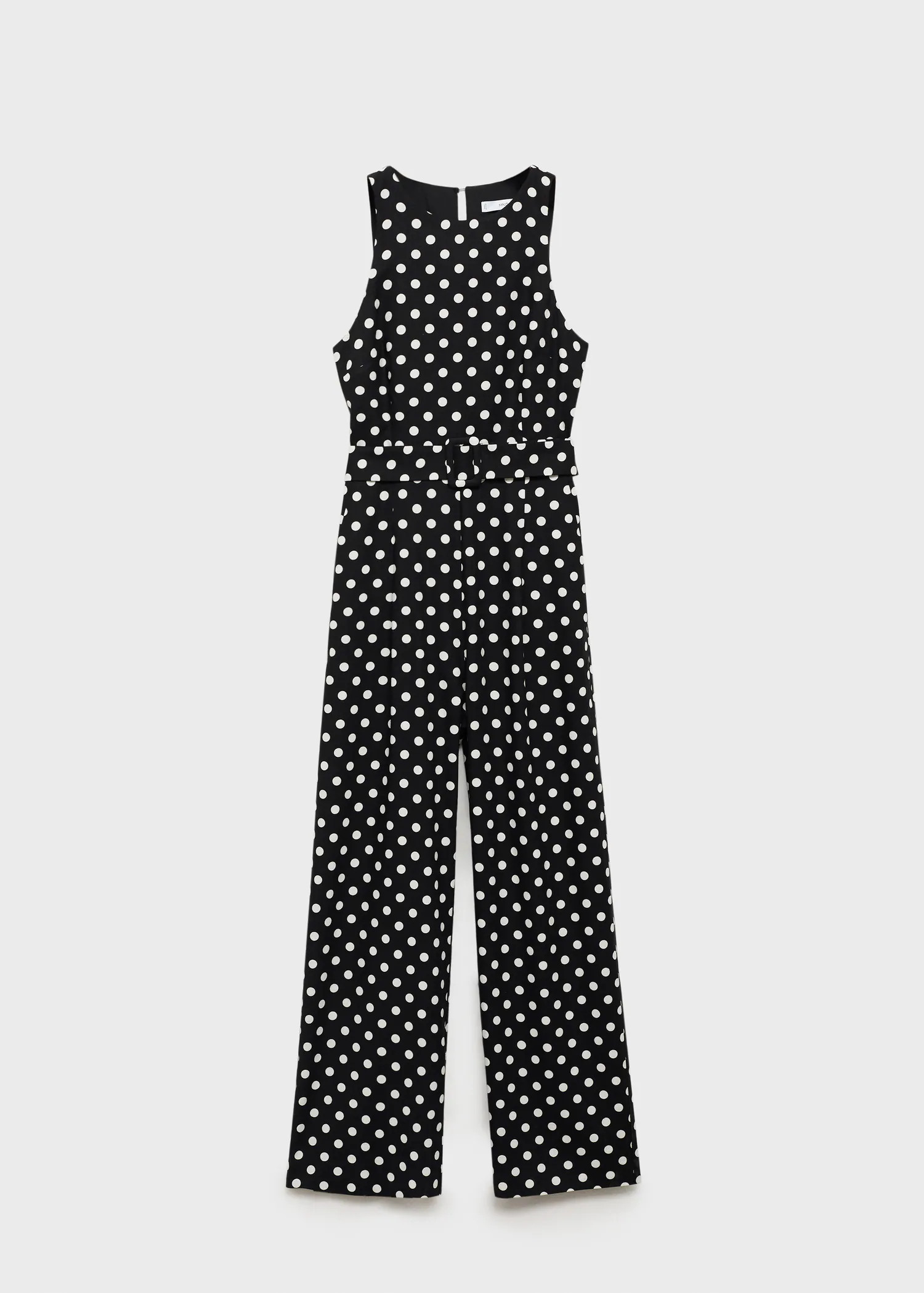 Abito a tuta cintura a pois - Donna | MANGO Italia | Mango EU