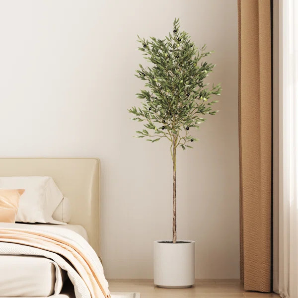 Faux Olive Tree Tree in Pot | Wayfair North America