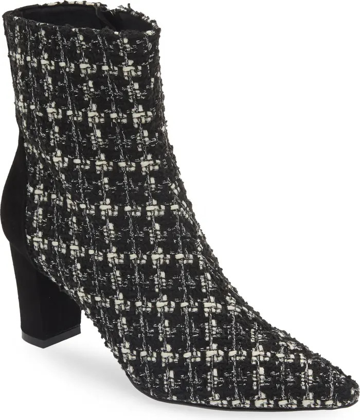 KOKO + PALENKI Tweed Pointed Toe Bootie (Women) | Nordstrom | Nordstrom