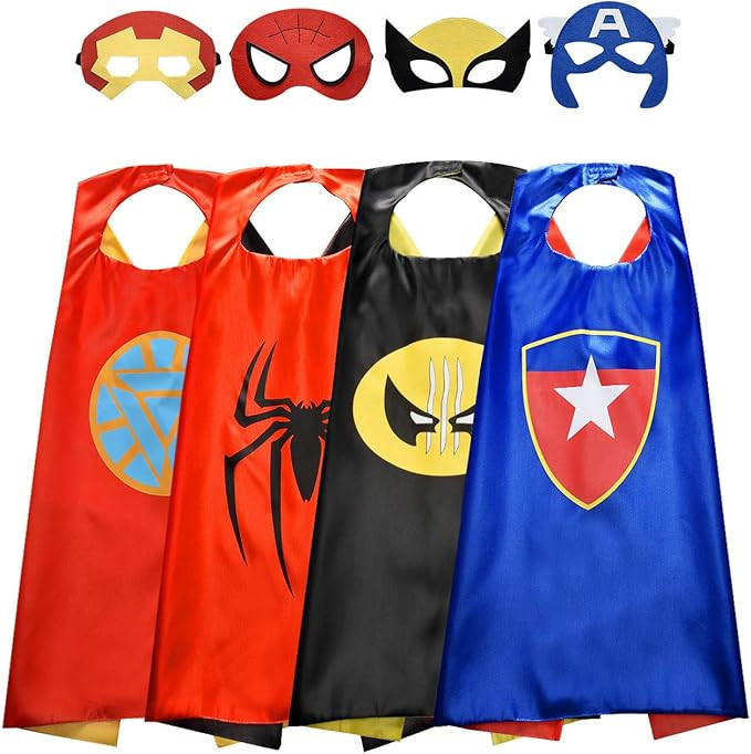 Roko Toys for 3-10 Year Old Boys, Superhero Capes for Kids 3-10 Year Old Boy Gifts Boys Cartoon D... | Amazon (US)