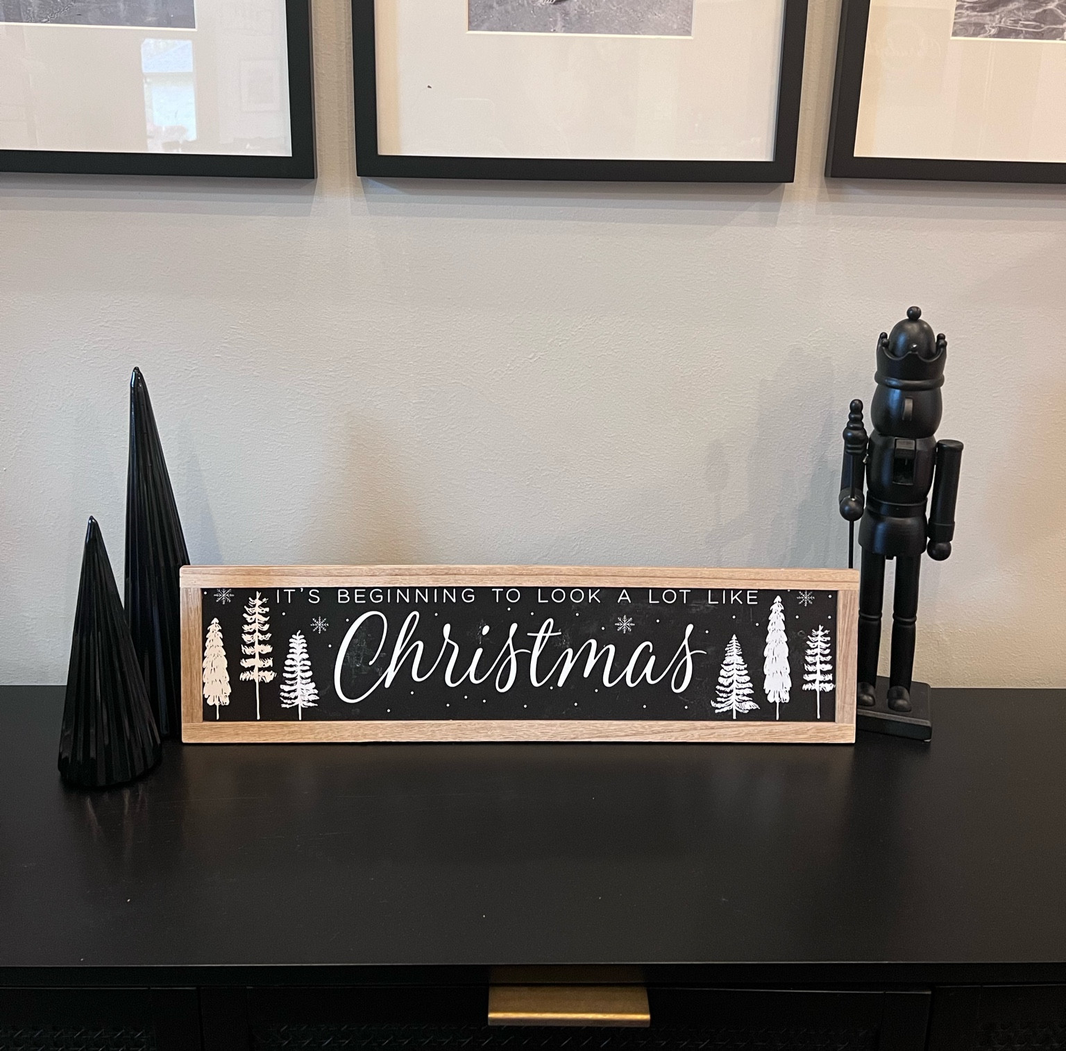 Christmas decor for end table 
Counsel table 
Holiday decorations
Living room decor


#LTKHoliday #LTKSeasonal #LTKhome