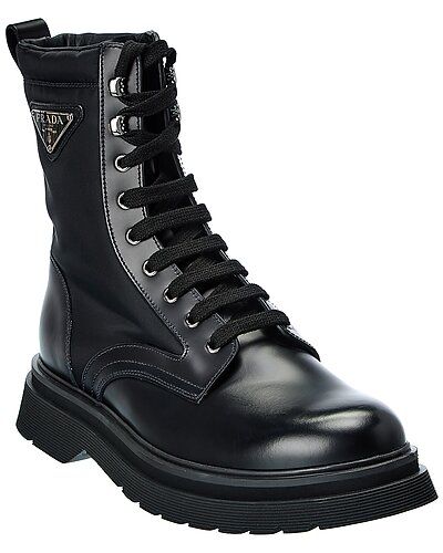 Prada Nylon & Leather Boot | Gilt