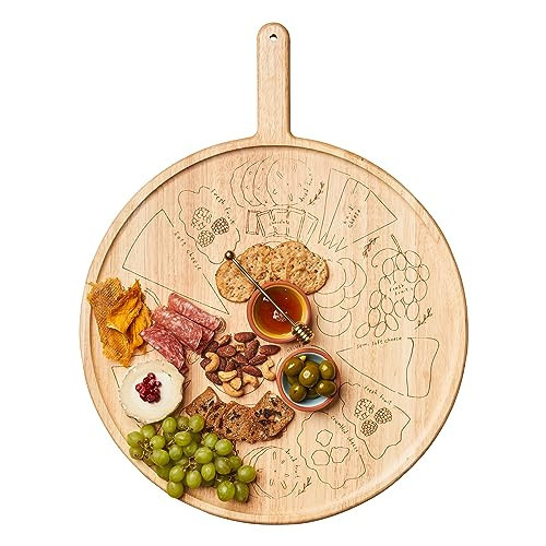 Sophistiplate Charcuterie Board with Placement Guide - Best Gift for Housewarming & Foodies - Easy-to-Follow Visual Map Designed by Meg Quinn - Create A Pro-Level Board Arrangement - 22 x 17 | Amazon (US)