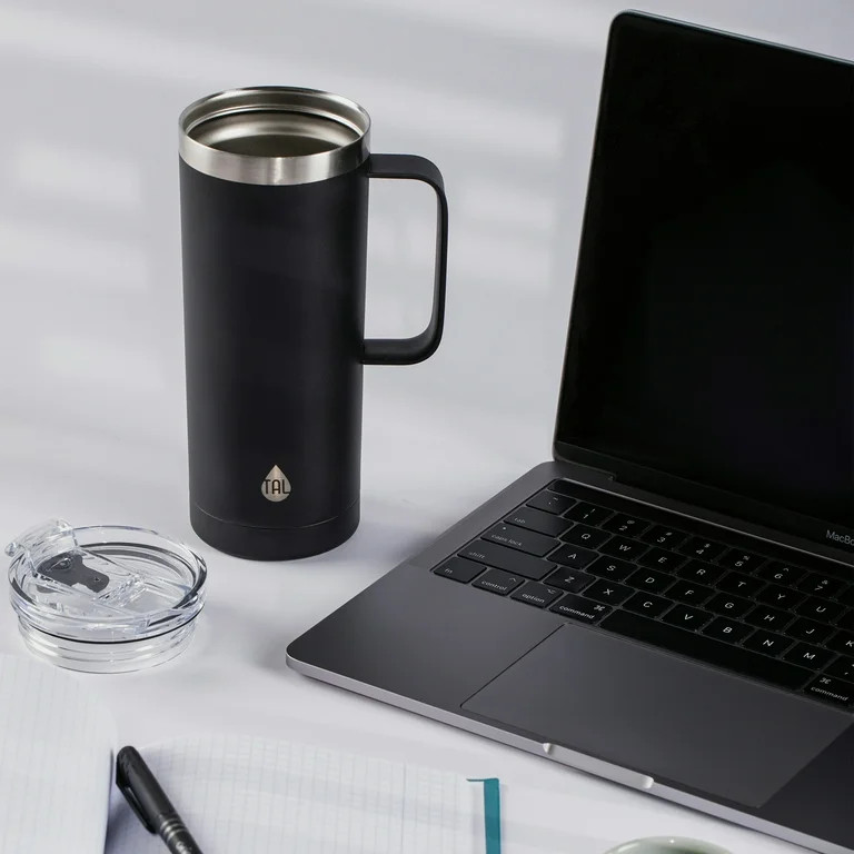 TAL Stainless Steel Mountaineer Travel Mug 20 oz, Black | Walmart (US)