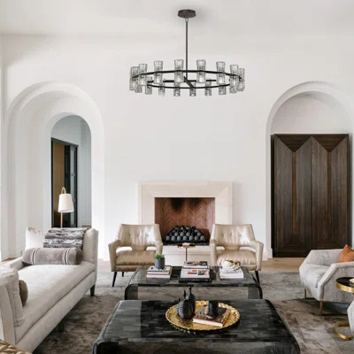 Luxury Crystal Chandelier - Modern Led Lighting For Living Room & Dining Room, Home DÃ©cor With Bulbs Included | Wayfair North America