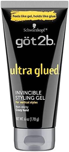 Got2b Ultra Glued Invincible Styling Hair Gel, 6 Ounce | Amazon (US)