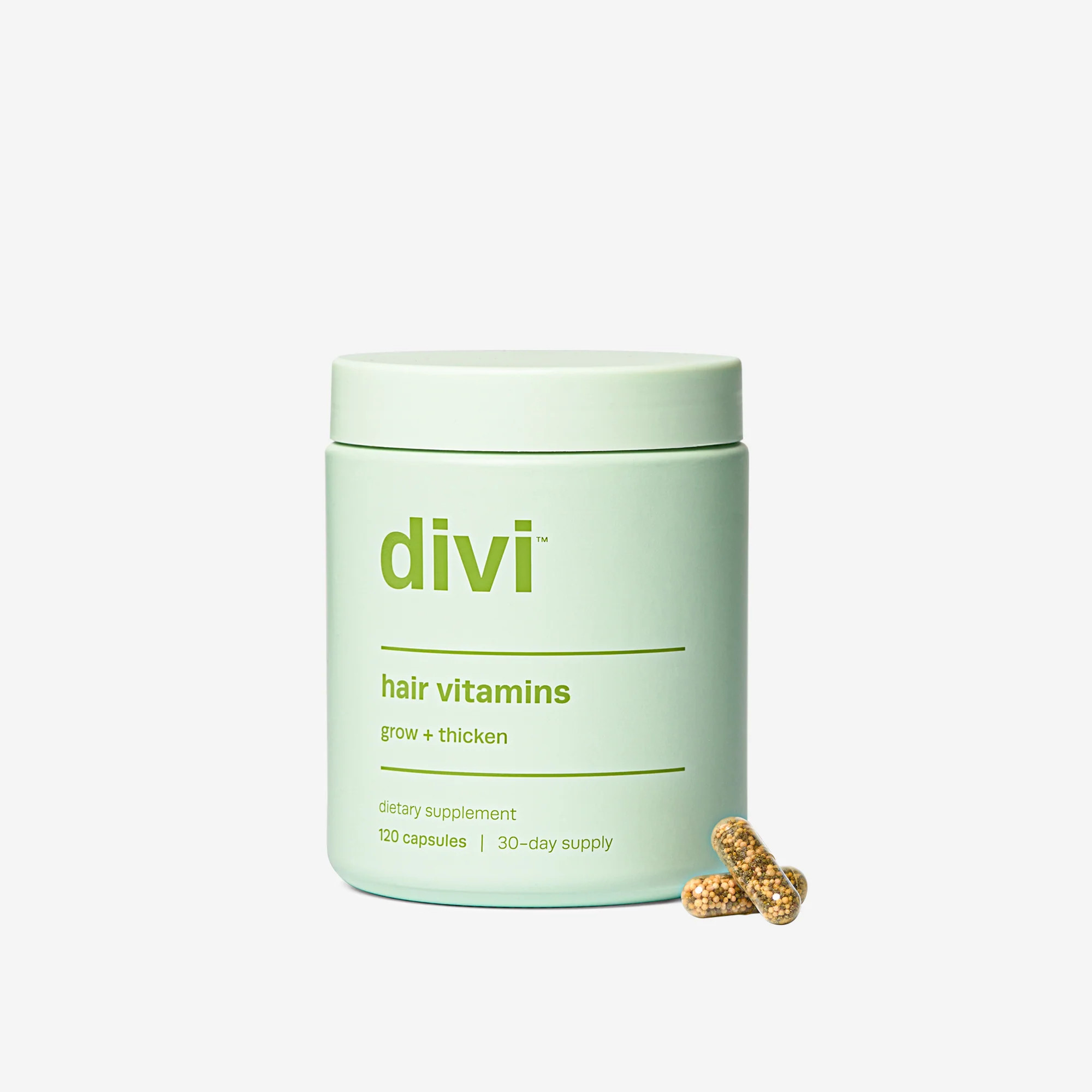 Divi Hair Vitamins | Hair Supplement Formulated For Thicker, Fuller Hair | Divi Official