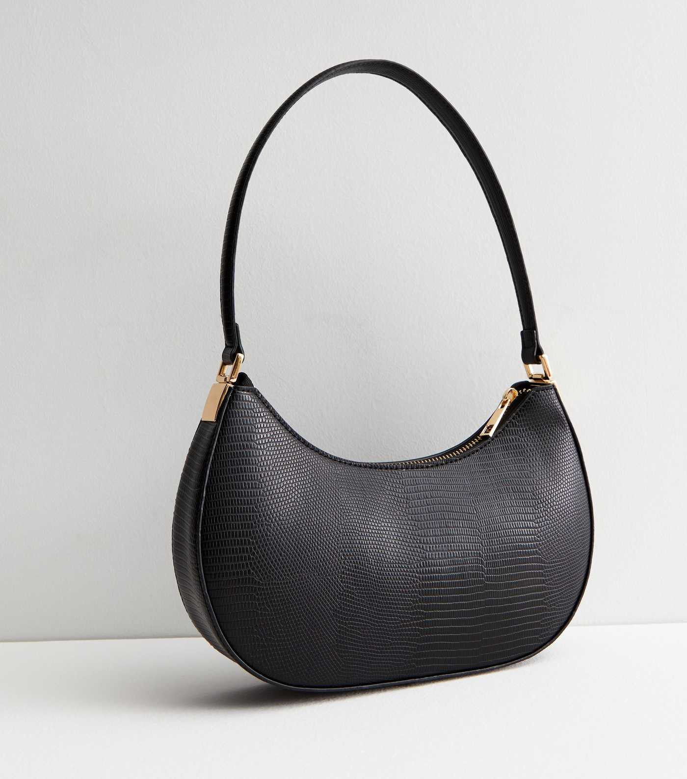 Black Leather-Look Scoop Shoulder Bag
						
						Add to Saved Items
						Remove from Saved Ite... | New Look (UK)