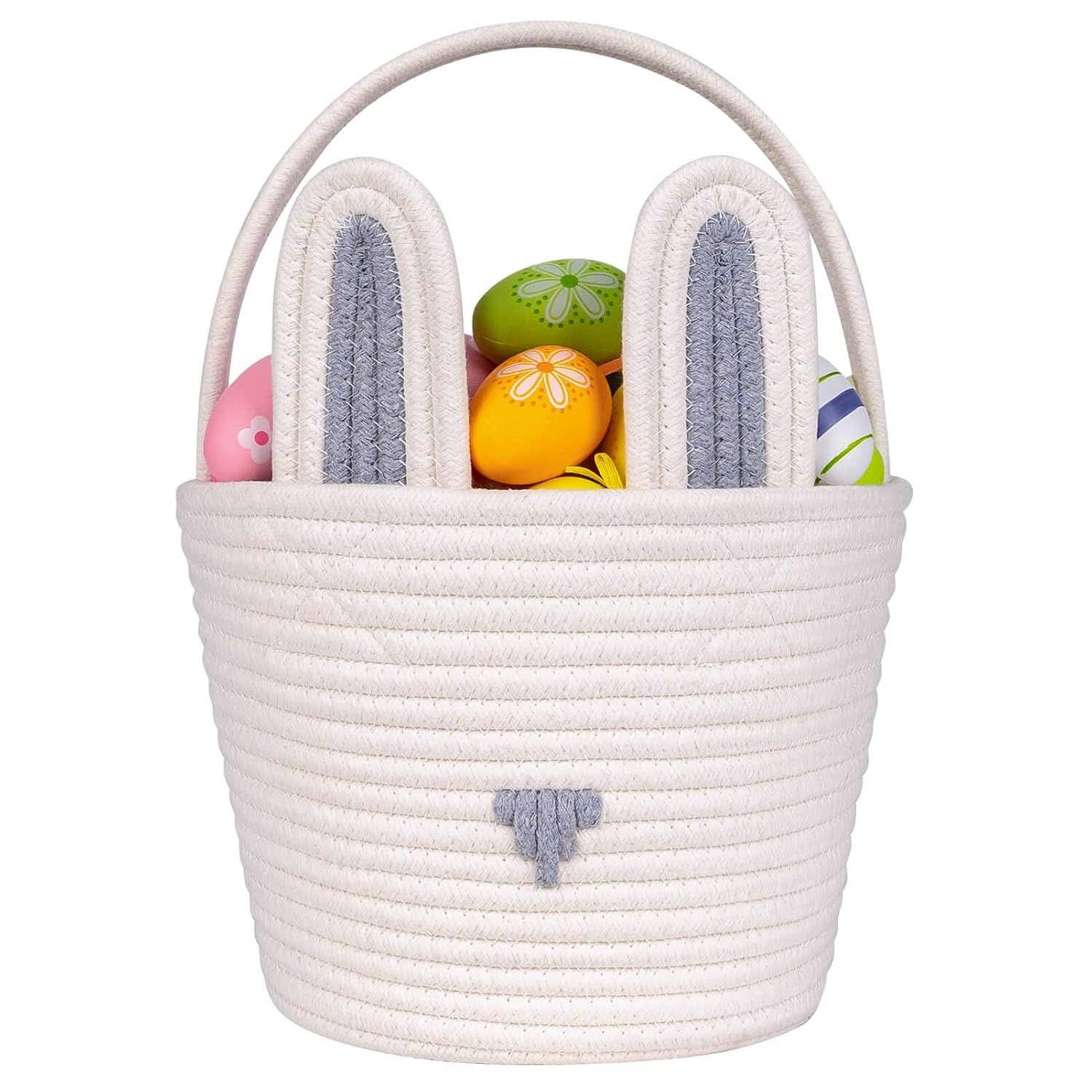 CubesLand Easter Baskets Easter Egg Hunt Baskets for Kids, Cute Bunny Gift Basket for Baby Easter... | Amazon (US)