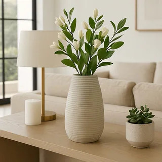 Decorative Modern Ribbed Vase - Teal - Bed Bath & Beyond - 42233302 | Bed Bath & Beyond
