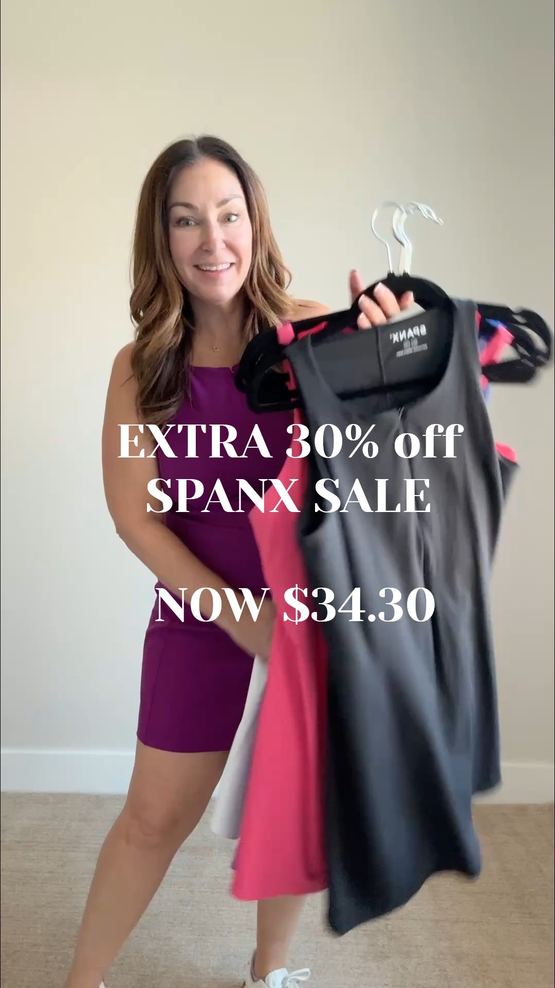 Hands down the BEST athletic dress is now on massive sale over $100 off! The extra 30% off drops in cart making these dresses under $35

These have no roll shorts, zip front, side pockets and are actually long enough for no thigh rub! Honestly I live in these from about April to October 

Size up if in-between I wear XL 

#Spanx 

#LTKActive #LTKOver40 #LTKSaleAlert
