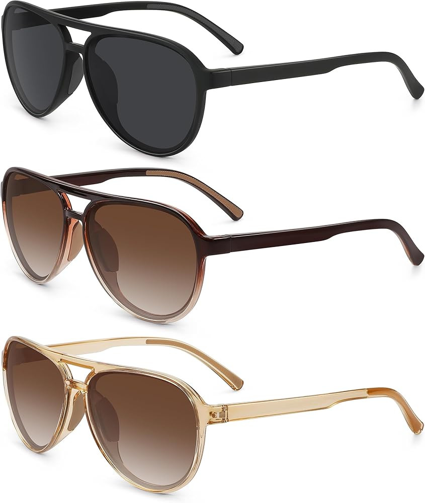 STORYCOAST Polarized Aviator Sunglasses for Men Women Classic Retro Aviators Sports Driving Runni... | Amazon (US)