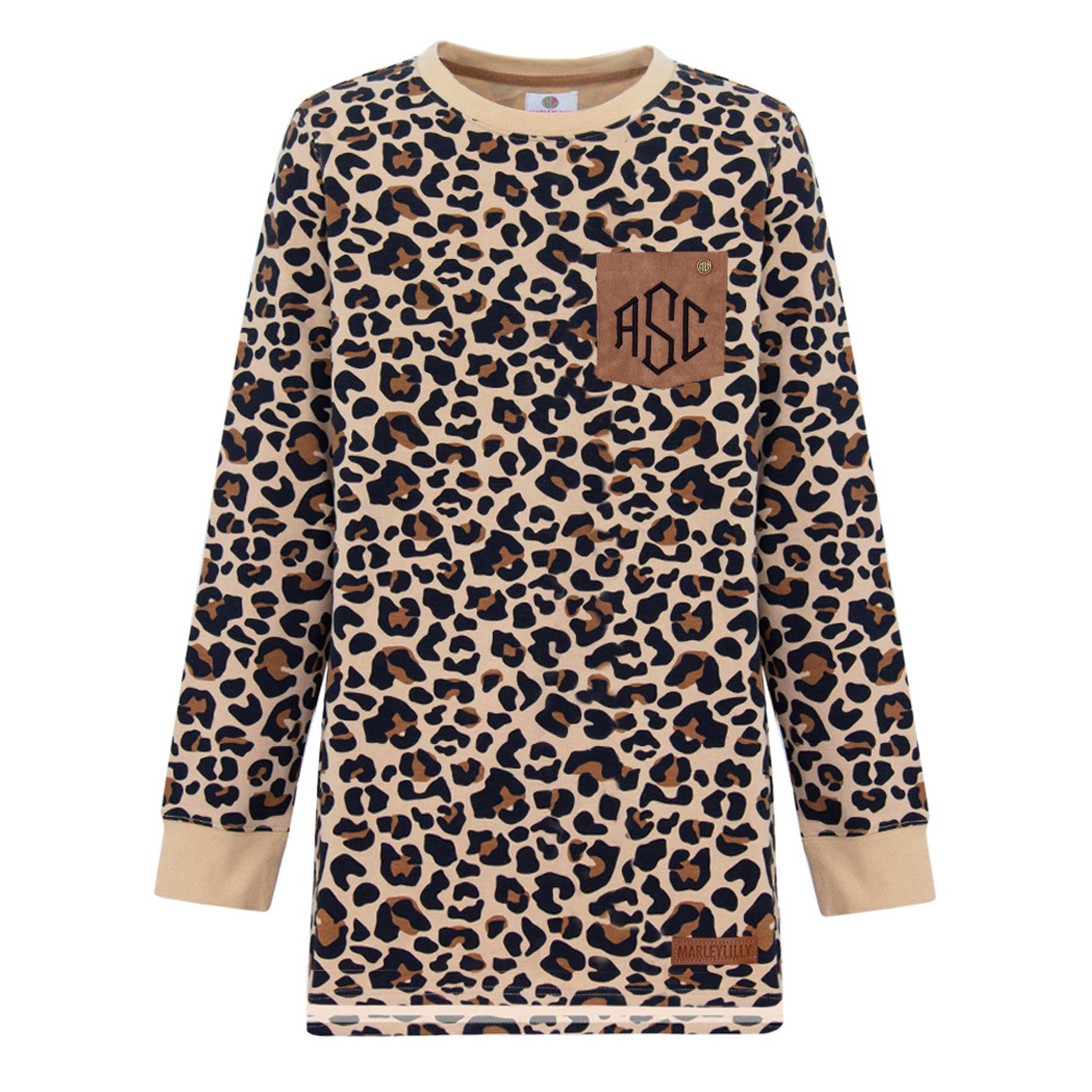 Monogrammed Leopard Sweatshirt | Marleylilly