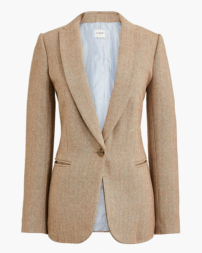 Petite herringbone wool-blend Holland blazer | J.Crew Factory