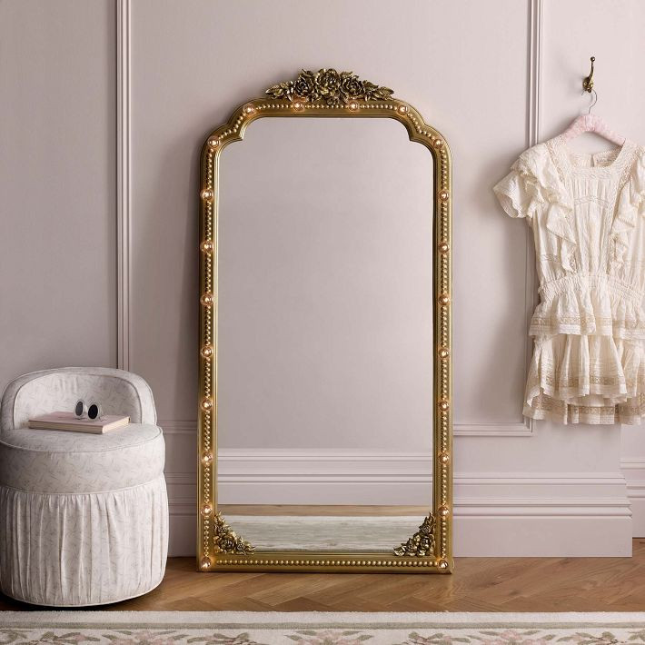 LoveShackFancy Marquee Floor Mirror (30"x59") | Pottery Barn Teen
