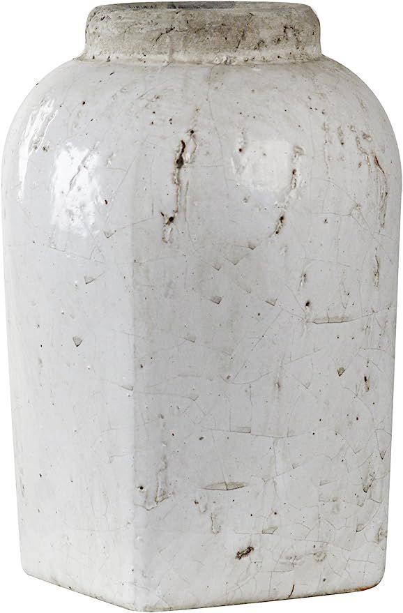 Zentique Tall Jar, Small, White | Amazon (US)