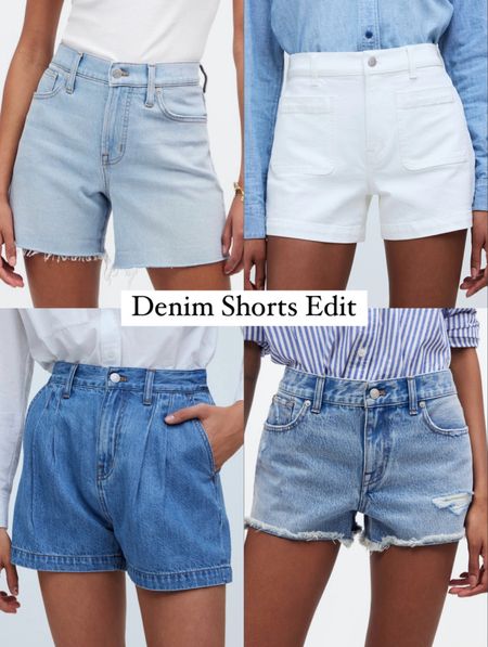 A round up of denim shorts I ordered! Perfect for summer outfits - dress them up or keep them casual! All under $100

White shorts
Jean shorts 
Raw hem
Ripped jean shorts
Summer outfit
Spring outfit ideas

#LTKStyleTip #LTKFindsUnder100 #LTKxMadewell