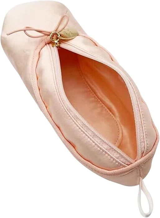 Makeup Ballet Bag, Cute Cosmetic Bag Dance Recital Gifts for Girls, Ballet Shoe Pencil Case Small... | Amazon (US)
